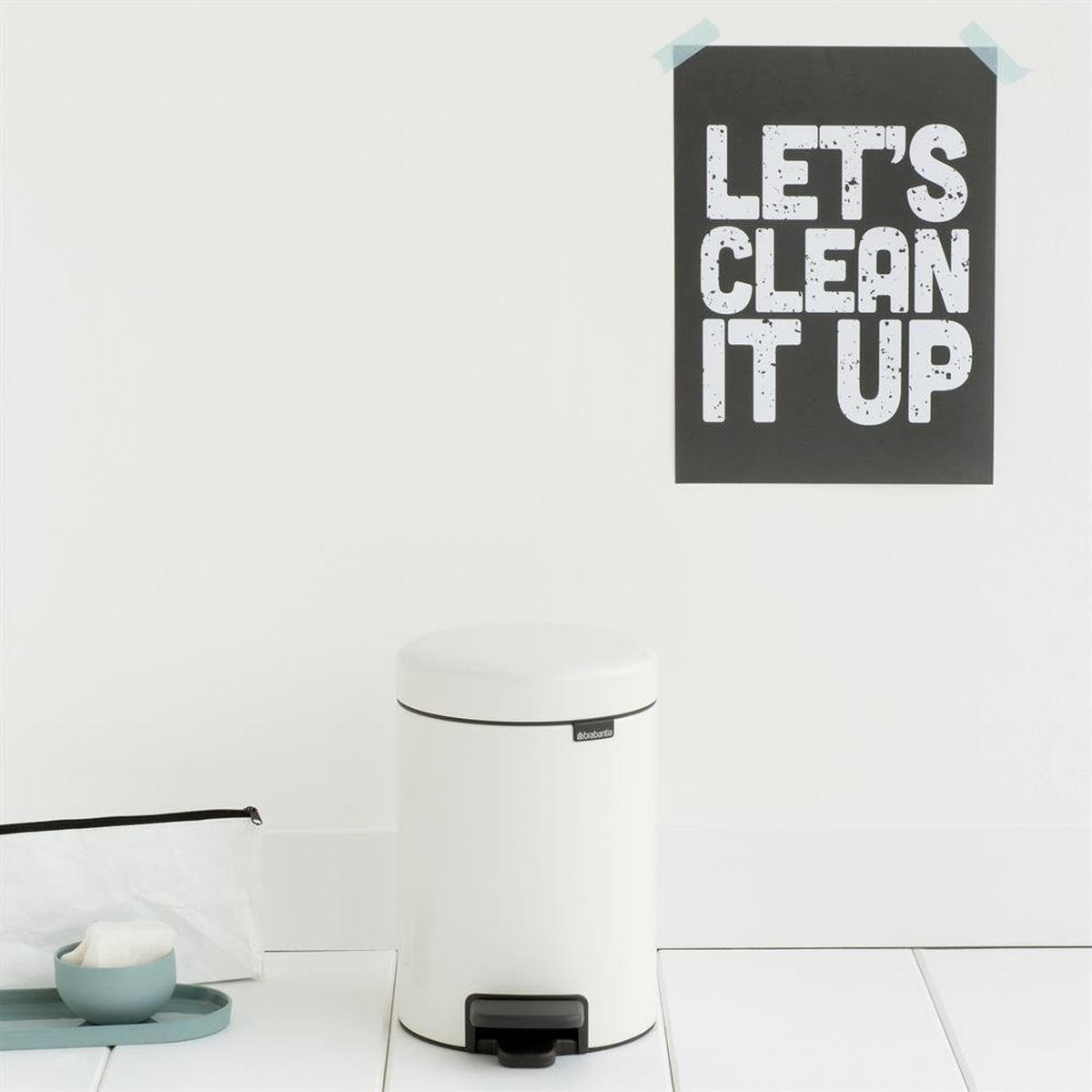 ODPADKOVÝ KÔŠ  3 l - biela, Design, plast (16,8/26,4/23,5cm) - Brabantia