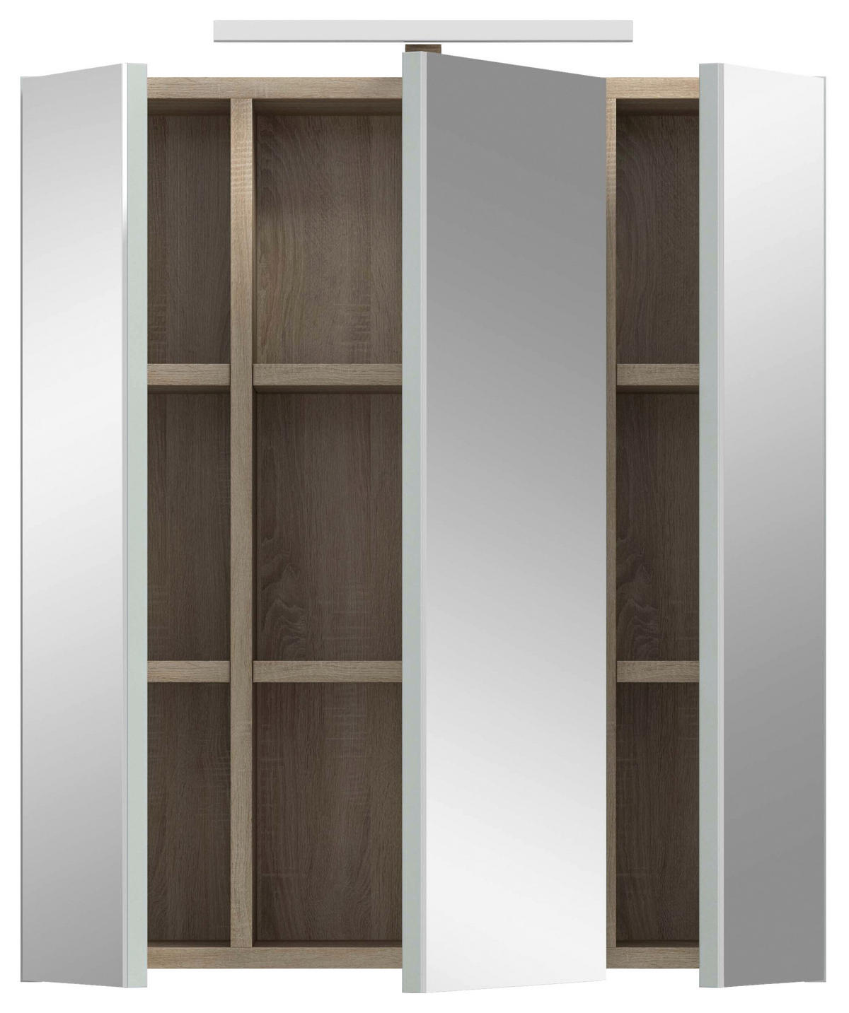 SPIEGELSCHRANK 60/68/19 cm  - Eiche San Remo, Modern, Glas/Holzwerkstoff (60/68/19cm) - MID.YOU