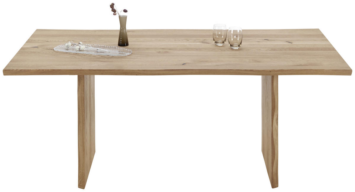 ESSTISCH in Holz 180/90/75 cm  - Eichefarben, Natur, Holz (180/90/75cm) - Linea Natura