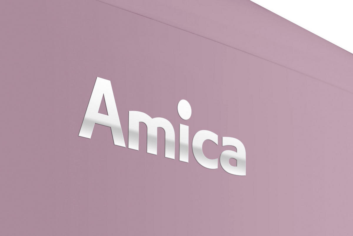KÜHLSCHRANK 55/86/61,5 cm KS 15616 P  - Pink/Rosa, Basics, Glas/Metall (55/86/61,5cm) - Amica