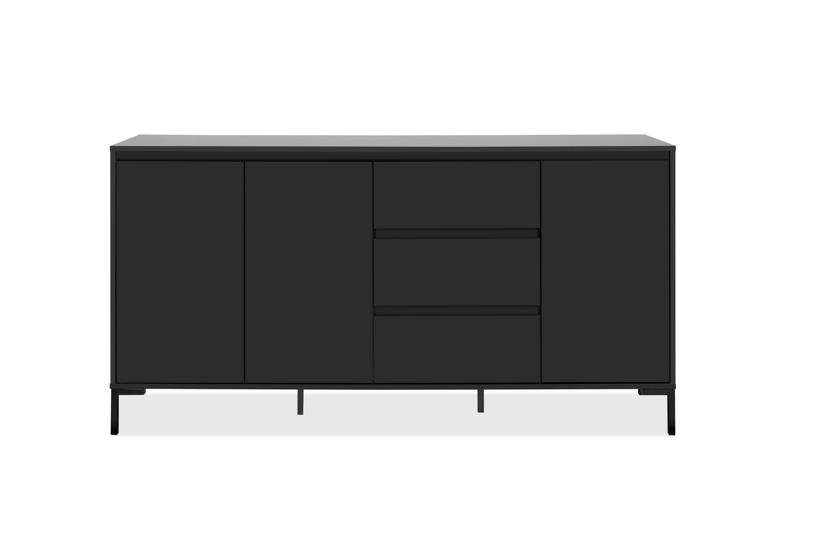Mid.you Sideboard Schwarz 170x87x40 cm
