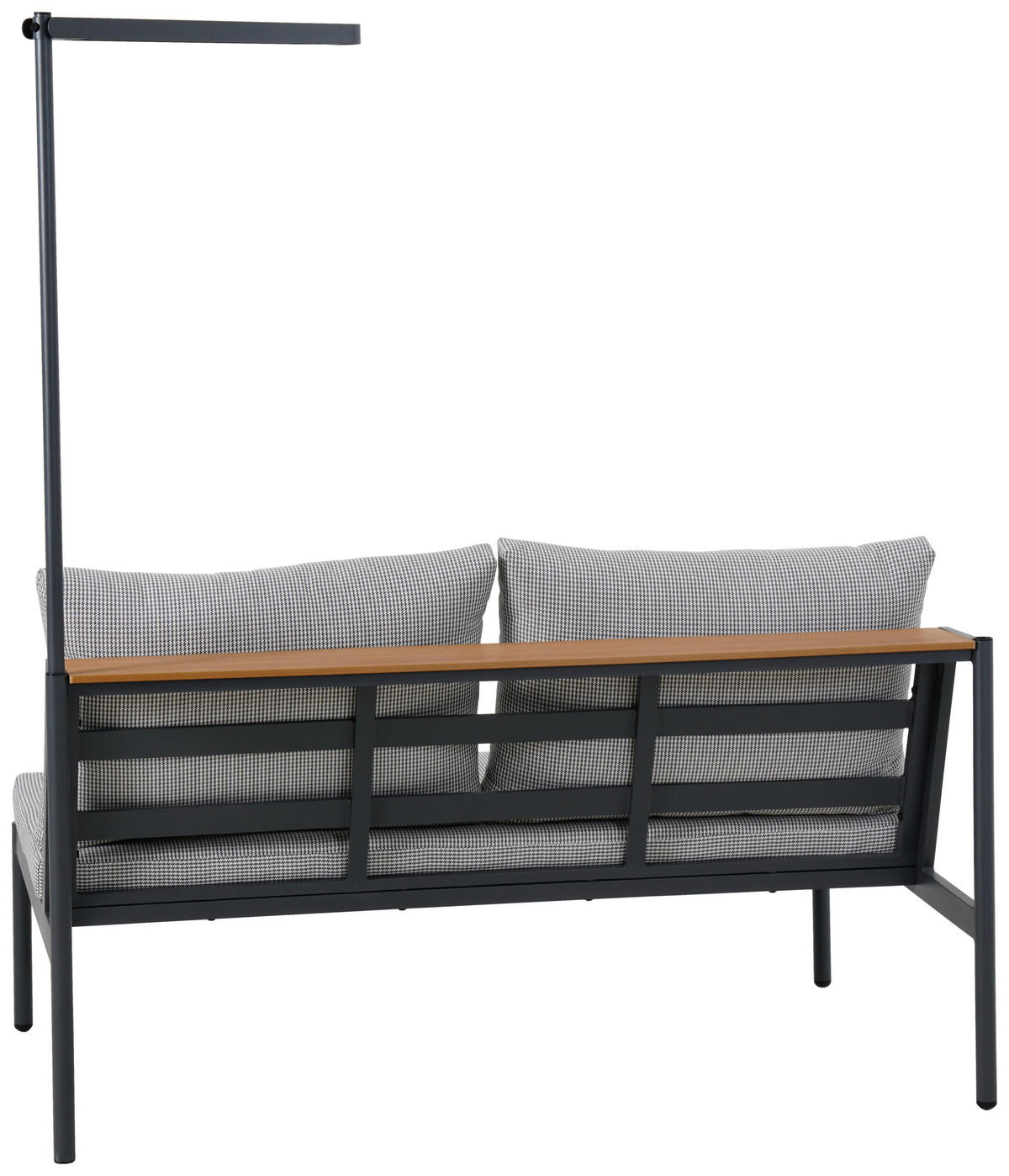 GARTENBANK 148/75/85 cm  Aluminium  - Anthrazit/Grau, Design, Kunststoff/Textil (148/75/85cm) - Ambia Garden