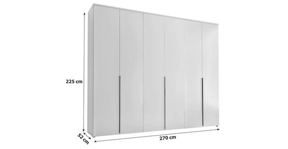 DREHTÜRENSCHRANK in Graphitfarben - Schwarz/Graphitfarben, MODERN, Holzwerkstoff/Kunststoff (270/225/52cm) - Carryhome