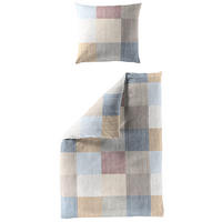 BETTWÄSCHE 2-teilig Biber 135/200 cm  - Blau, Design, Textil (135/200cm) - Bierbaum