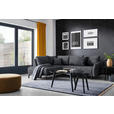 ECKSOFA in Webstoff Anthrazit  - Anthrazit/Schwarz, LIFESTYLE, Textil/Metall (191/250cm) - Carryhome