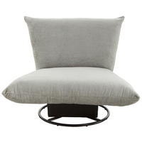 RELAXSESSEL Bouclé    - Schwarz/Grau, Design, Textil/Metall (100/78/96cm) - Livetastic