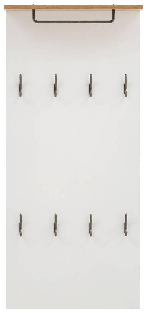 GARDEROBENPANEEL  in 50/110,6/19,9 cm  - Eichefarben/Weiß, KONVENTIONELL, Holzwerkstoff (50/110,6/19,9cm) - MID.YOU