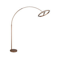 LED-STEHLEUCHTE Amador 45/205/165 cm   - Braun, Design, Metall (45/205/165cm) - Trio Leuchten