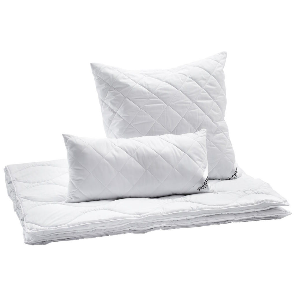 Thumbnail - Sleeptex Kopfkissen Oviedo, Weiß, Textil, Füllung: Polyester, 80x80 cm, Oeko-Tex® Standard 100, pflegeleicht, atmungsakt...