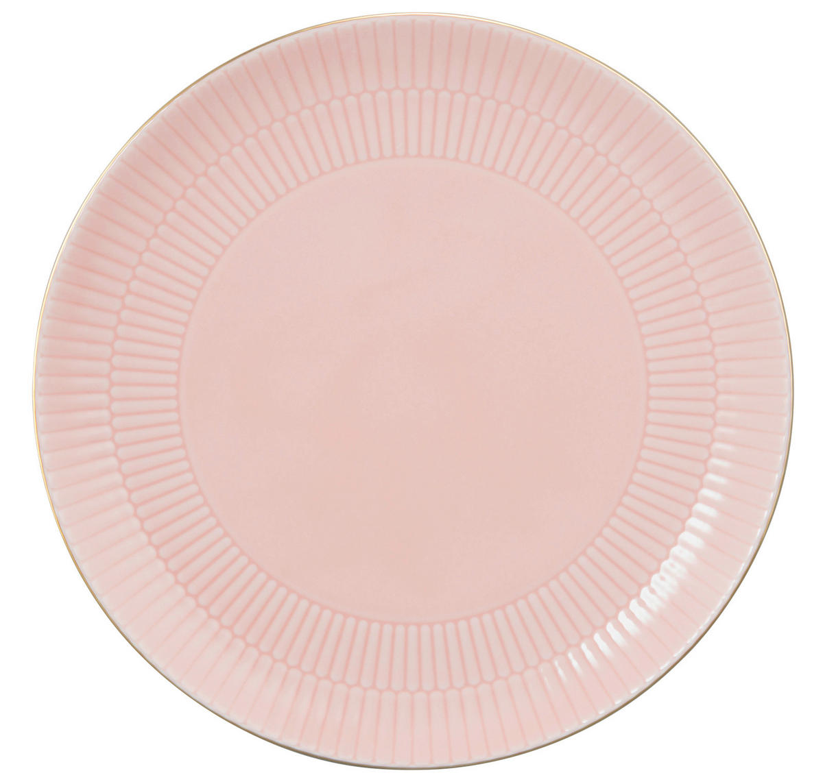 PLITVI KROŽNIK  Amina  keramika  27.5 cm       - zlate barve/svetlo roza, Basics, keramika (27.5cm) - Seltmann Weiden