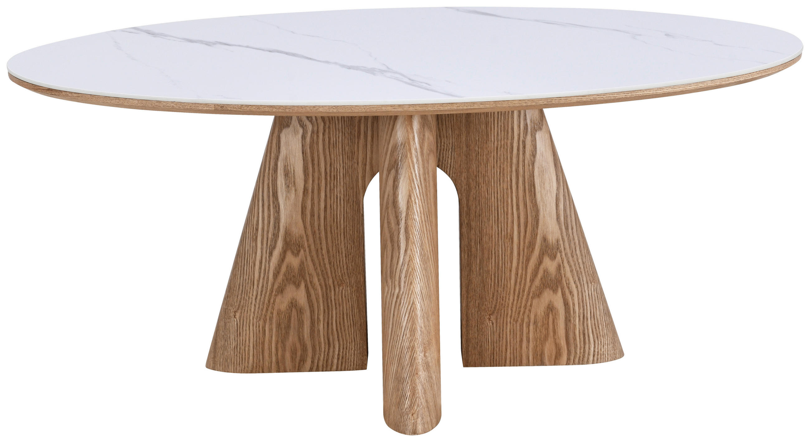 ÉTKEZŐASZTAL - tölgyfa színű/fehér, Modern, faalapú anyag/kő (160/90/75cm) - Livetastic