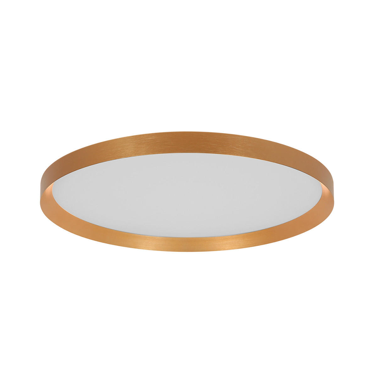 DECKENLEUCHTE  40/7 cm    - Goldfarben, KONVENTIONELL, Kunststoff/Metall (40/7cm)