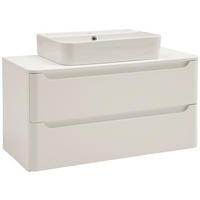 WASCHTISCHKOMBI 101 cm  - Weiß, KONVENTIONELL, Keramik/Holzwerkstoff (101cm) - Xora