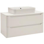 WASCHTISCHKOMBI 101 cm  - Weiß, KONVENTIONELL, Keramik/Holzwerkstoff (101cm) - Xora