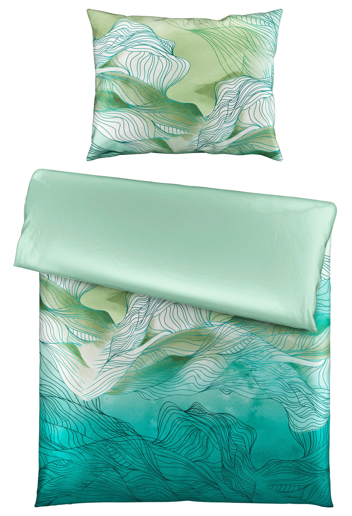 OBOJSTRANNÁ POSTEĽNÁ BIELIZEŇ, satén, viacfarebná, 140/200 cm - viacfarebná, Konventionell, textil (140/200cm) - Esposa