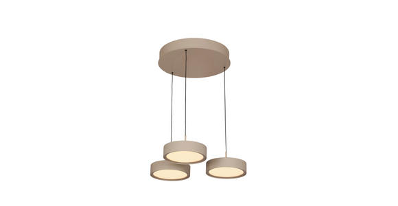 LED-HÄNGELEUCHTE Bellevue 46.5/180 cm - Sandfarben, Design, Metall (46.5/180cm) - Dieter Knoll