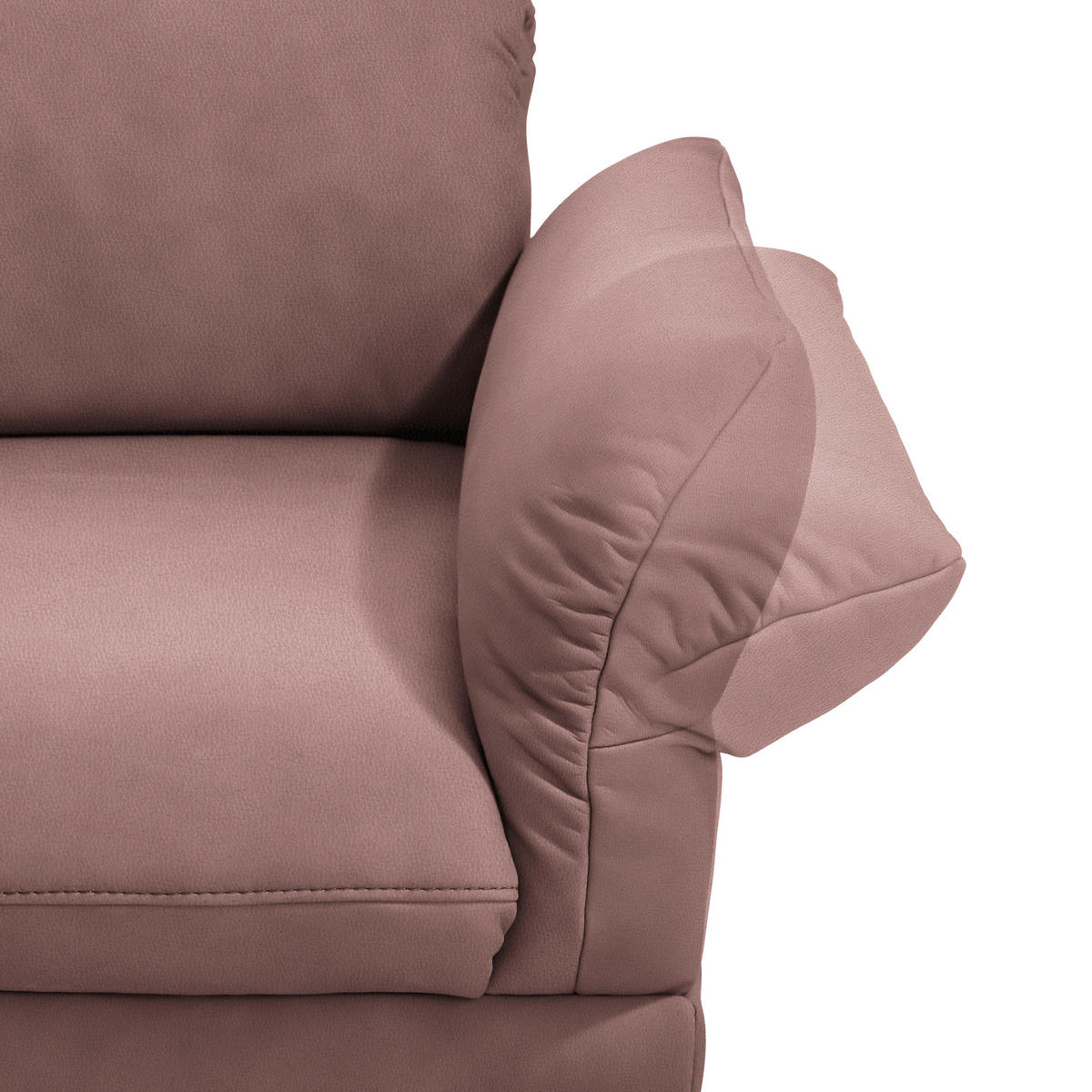 ECKSOFA in Echtleder Beere  173/308 cm  - Beere/Anthrazit, Design, Leder/Metall (173/308cm) - Joop!