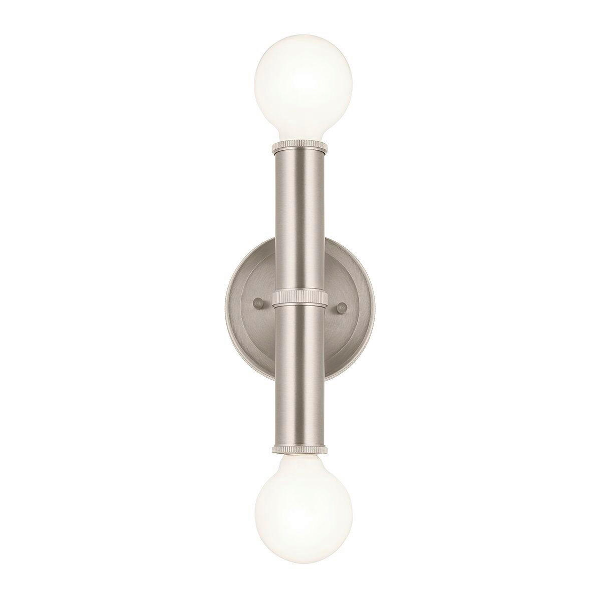 BADEZIMMER-WANDLEUCHTE Torche  42/12,7/10,2 cm  - Nickelfarben, KONVENTIONELL, Metall (42/12,7/10,2cm) - Elstead Lighting