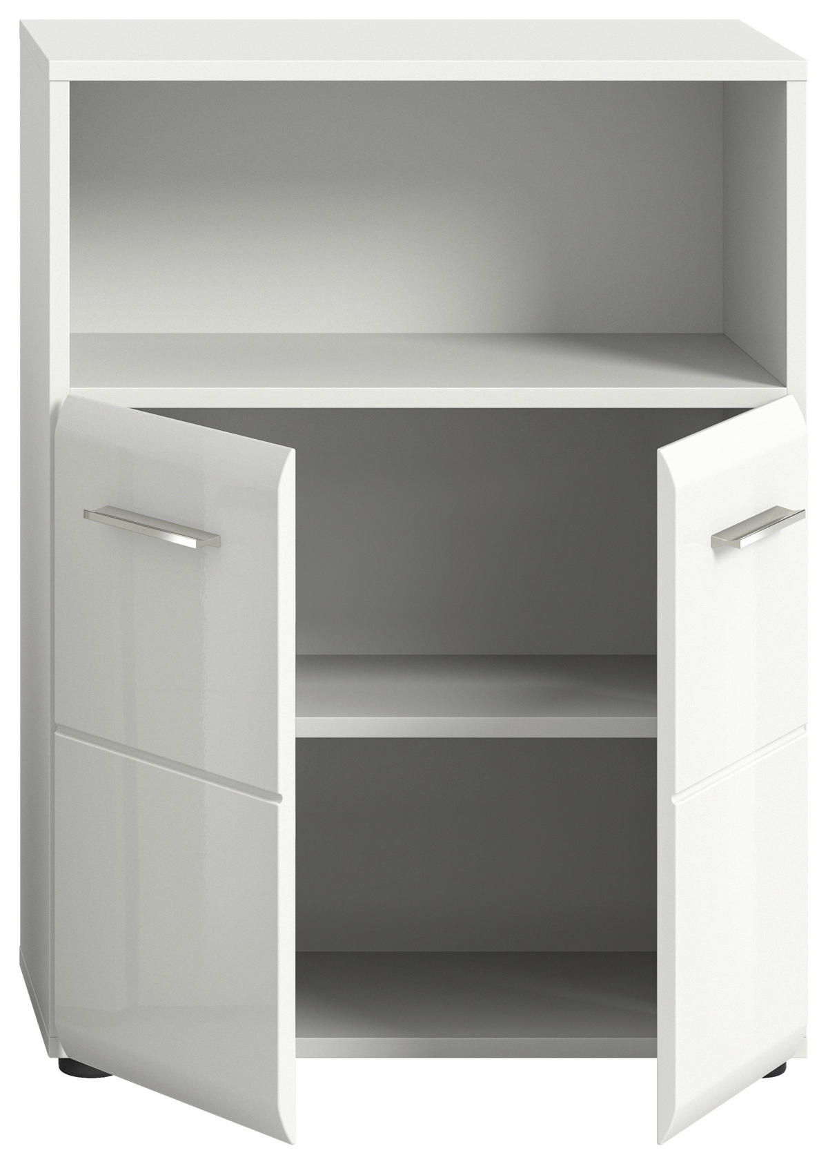 SPODNJA OMARICA 60/82/30 cm  - bela/visoki sijaj, Moderno, leseni material (60/82/30cm) - MID.YOU
