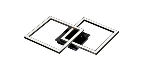 LED-DECKENLEUCHTE 50,7/35/5,5 cm   - Schwarz/Weiß, LIFESTYLE, Kunststoff/Metall (50,7/35/5,5cm) - Boxxx