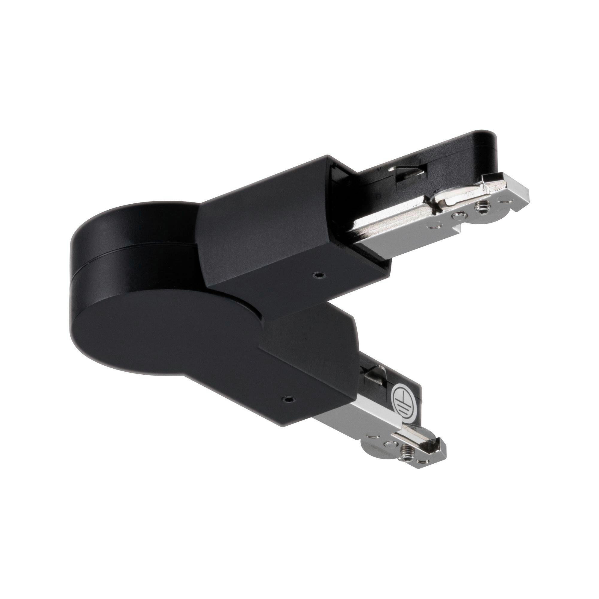 SCHIENENSYSTEM-VERBINDER URAIL 15,7/1,8/3,6 cm   - Schwarz, Design, Kunststoff/Metall (15,7/1,8/3,6cm) - Paulmann