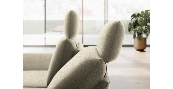 ECKSOFA  in Flachgewebe Beige  155/234 cm  - Beige/Schwarz, Design, Textil/Metall (155/234cm) - Dieter Knoll
