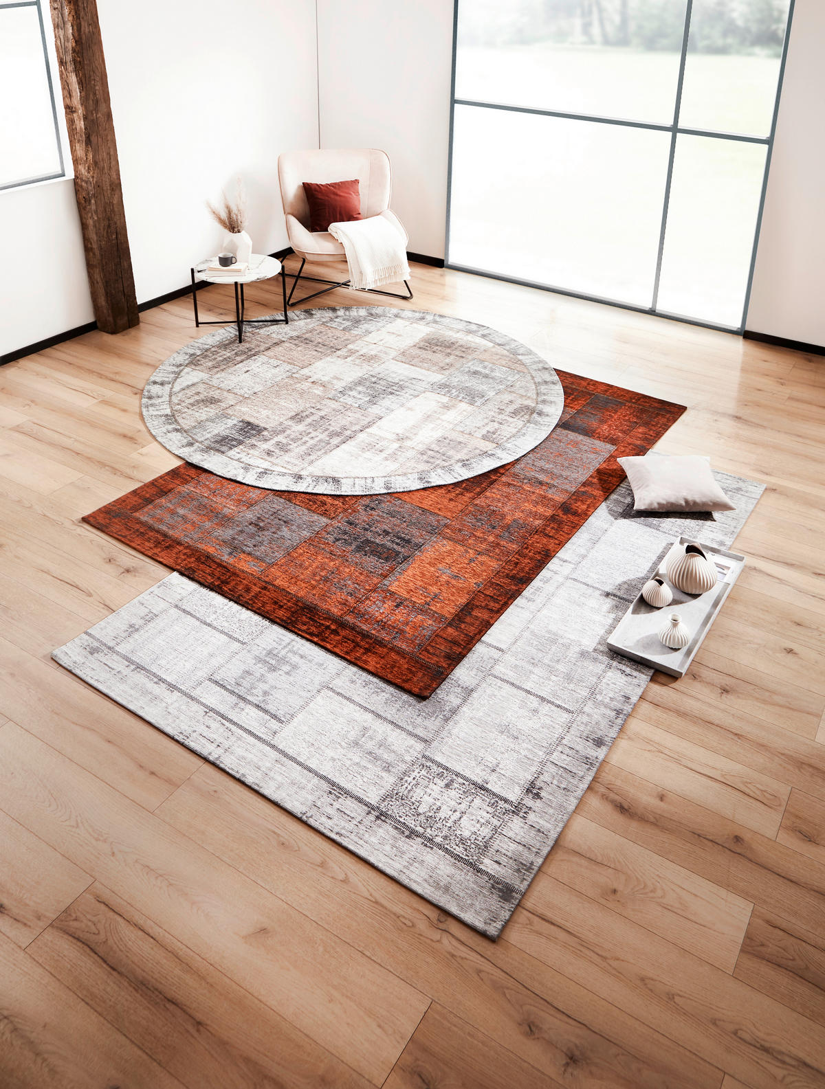 FLACHWEBETEPPICH 200/290 cm Grau  - Grau, Trend, Textil (200/290cm) - Novel