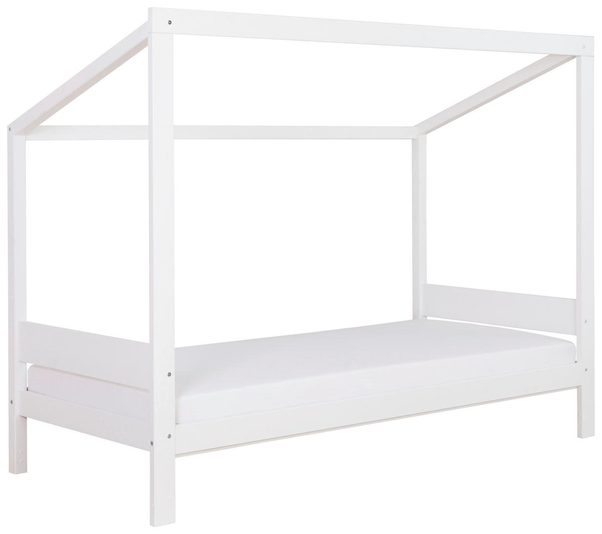 POSTEL S ÚLOŽNÝM PROSTOREM, 90/200 cm, bílá - bílá/přírodní barvy, Moderní, dřevo (90/200cm) - MID.YOU