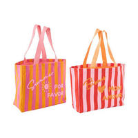 STRANDTASCHE Orange, Rosa  - Orange/Rosa, Basics, Textil (35/40/15cm)