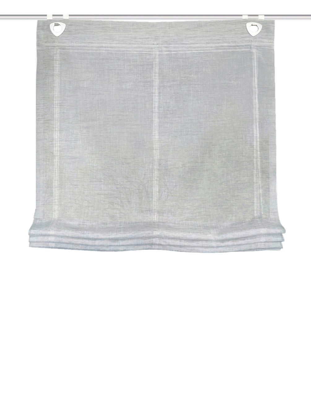 RAFFROLLO  halbtransparent  45/130 cm    - Hellgrau, Basics, Textil (45/130cm)