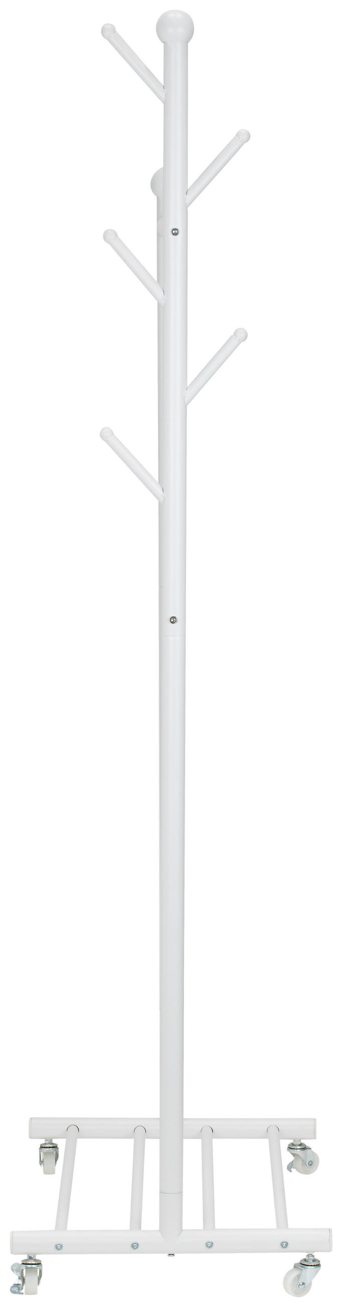 KLEIDERWAGEN in Weiß 68/170/43 cm   - Weiß, MODERN, Metall (68/170/43cm) - PBJ
