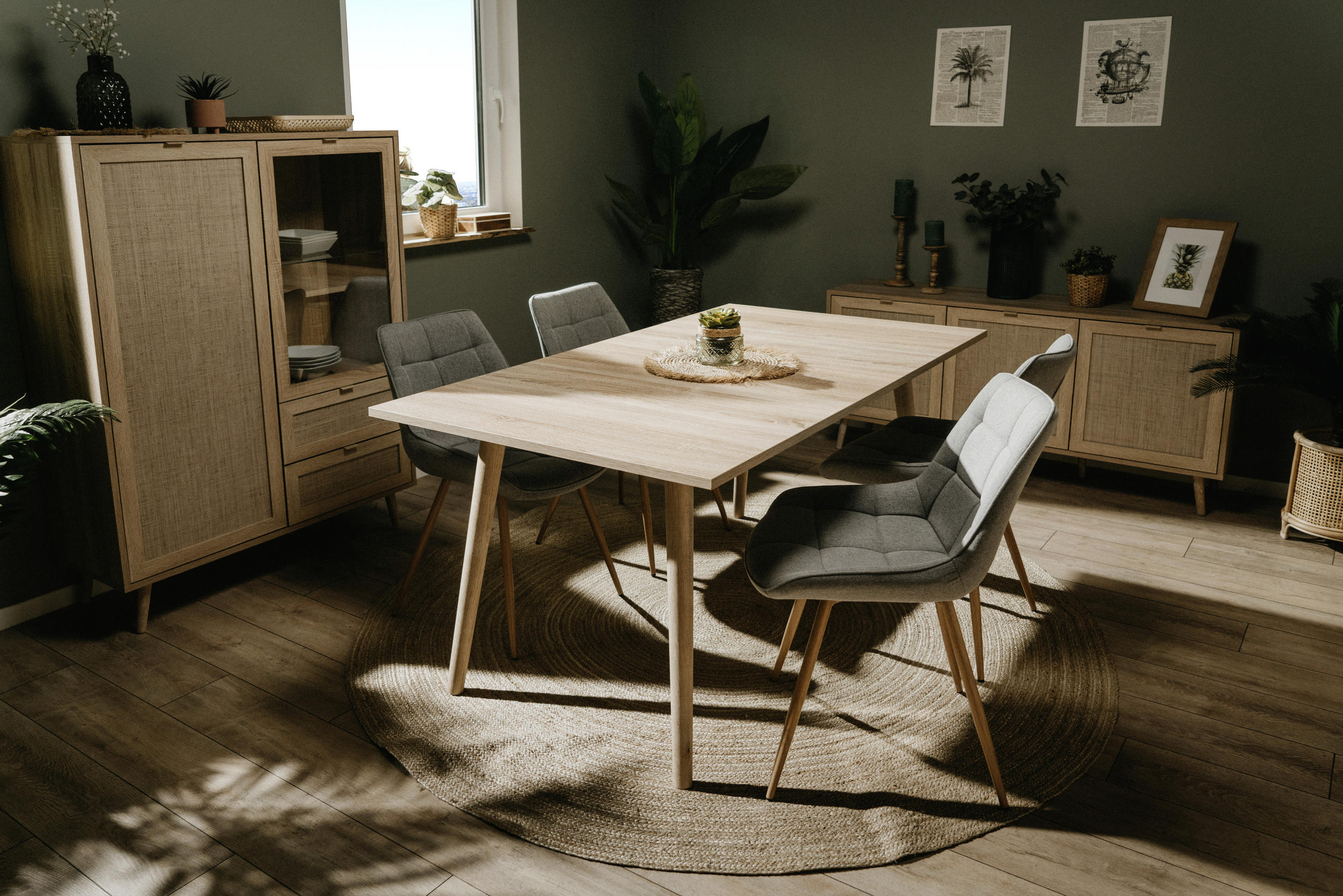 ESSTISCH 160/90/75 cm Sonoma Eiche rechteckig - Sonoma Eiche, Natur, Holz (160/90/75cm) - MID.YOU