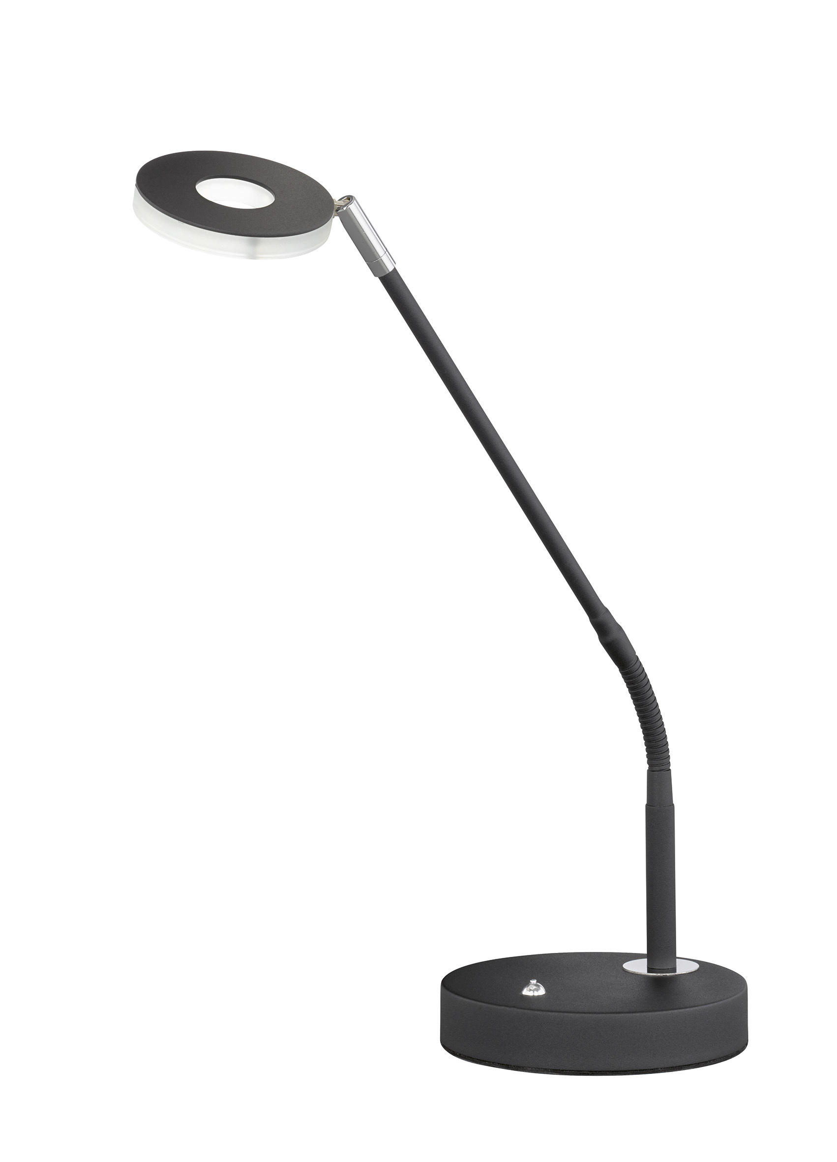 LED-TISCHLEUCHTE - weiss/Schwarz, Design, Kunststoff/Metall (16/60cm)