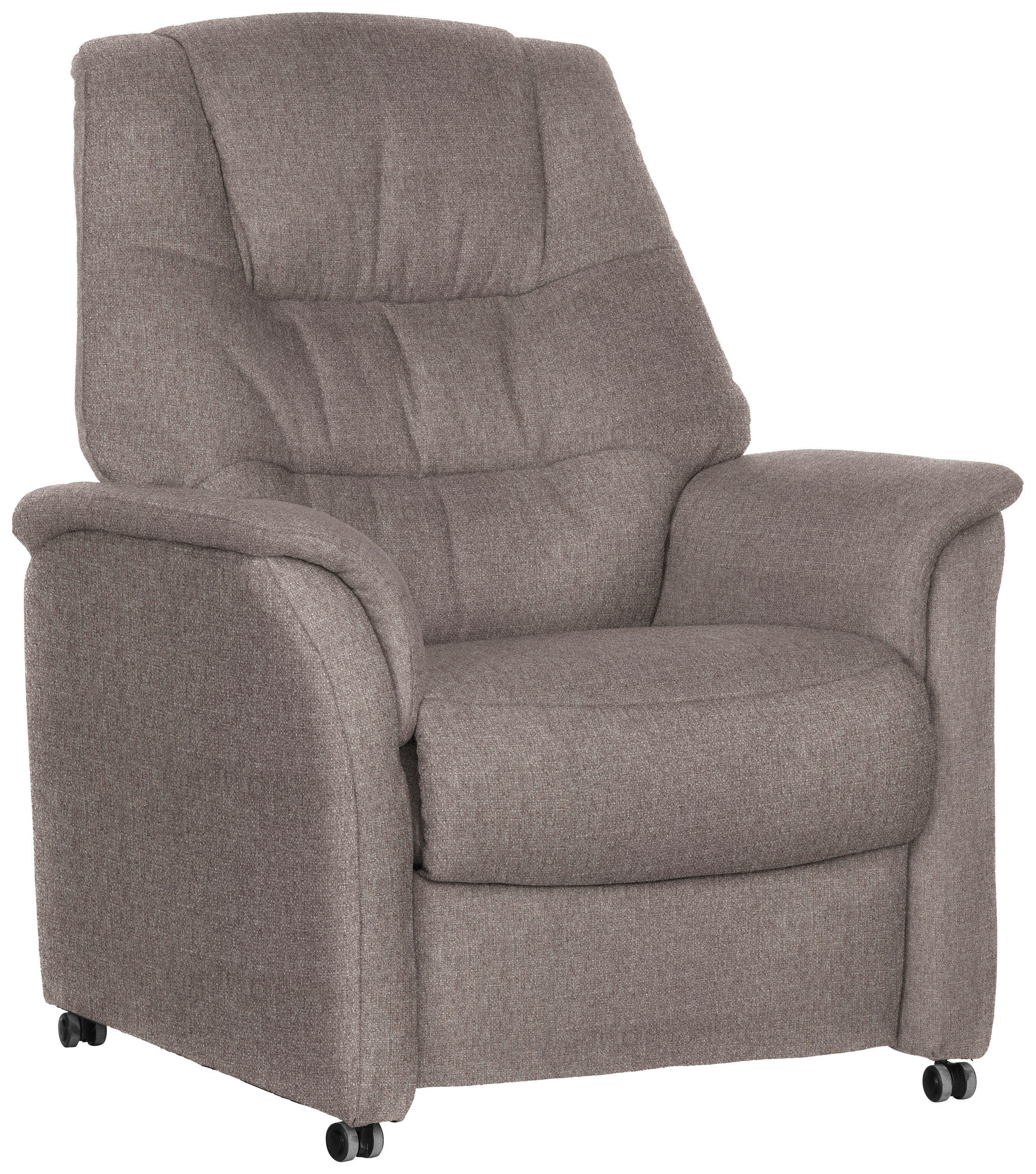 FERNSEHSESSEL  mit Flachgewebe Grau  - Grau, KONVENTIONELL, Textil (85/107/84cm) - Welnova