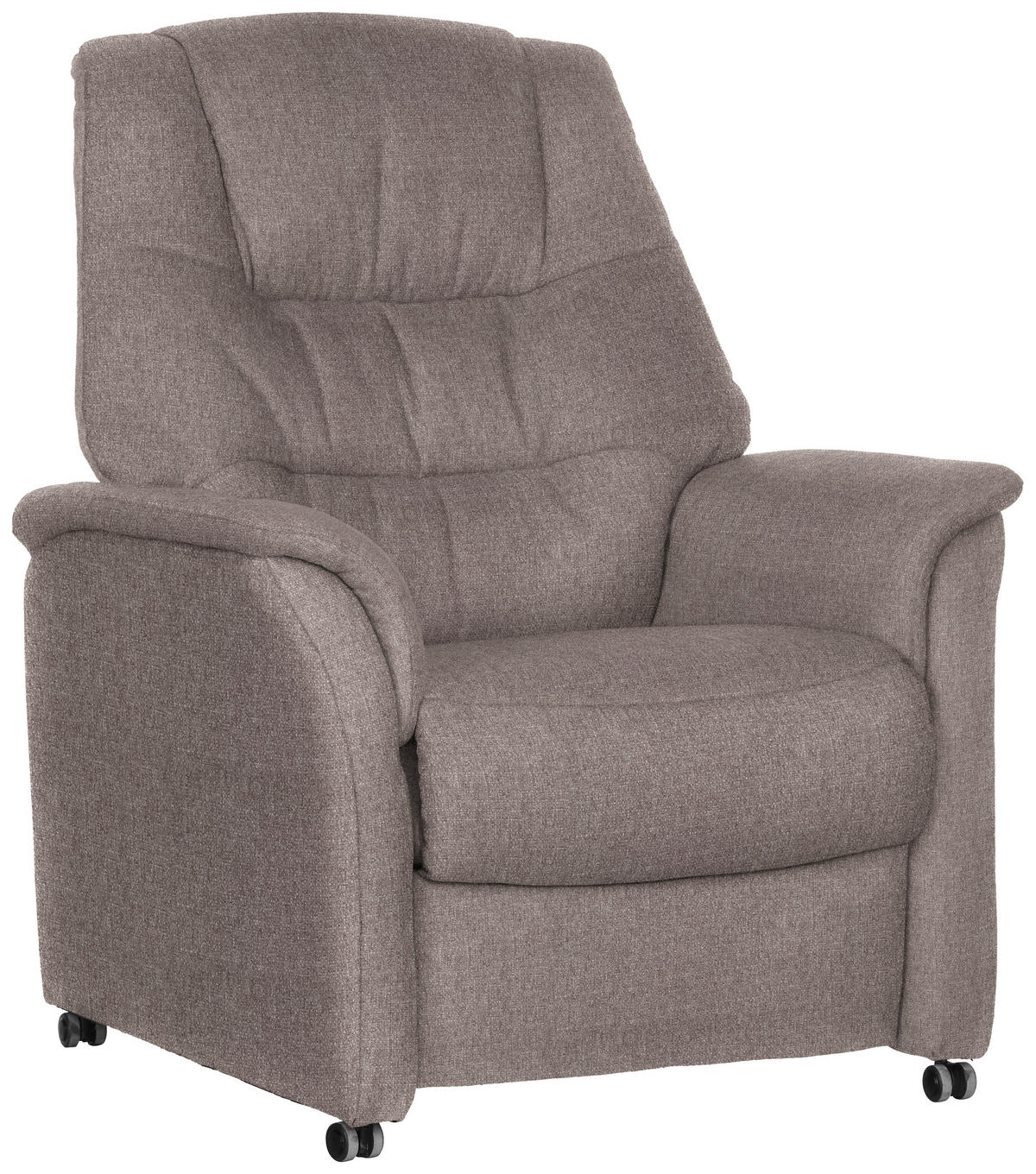 FERNSEHSESSEL  mit Flachgewebe Grau  - Grau, KONVENTIONELL, Textil (85/107/84cm) - Welnova