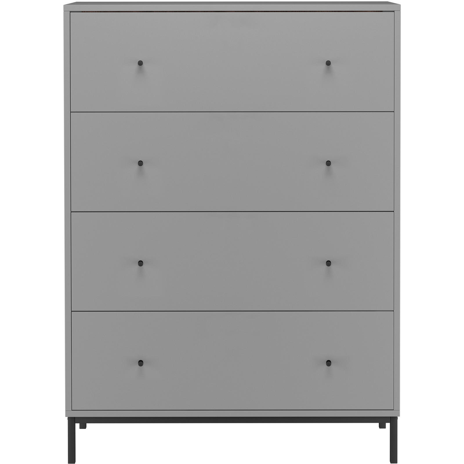 KOMMODE Celine  in 80/110/35 cm  - Schwarz/Grau, Design, Holzwerkstoff/Metall (80/110/35cm) - MID.YOU