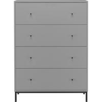 KOMMODE Celine  in 80/110/35 cm  - Schwarz/Grau, Design, Holzwerkstoff/Metall (80/110/35cm) - MID.YOU