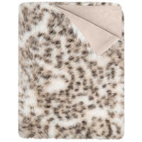 DECKE Leopard snow 150/200 cm  - Weiss/Cappuccino, Basics, Textil (150/200cm) - MISTRAL