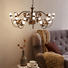 LED-HÄNGELEUCHTE - Goldfarben/Braun, Design, Glas/Metall (10/50-150cm)