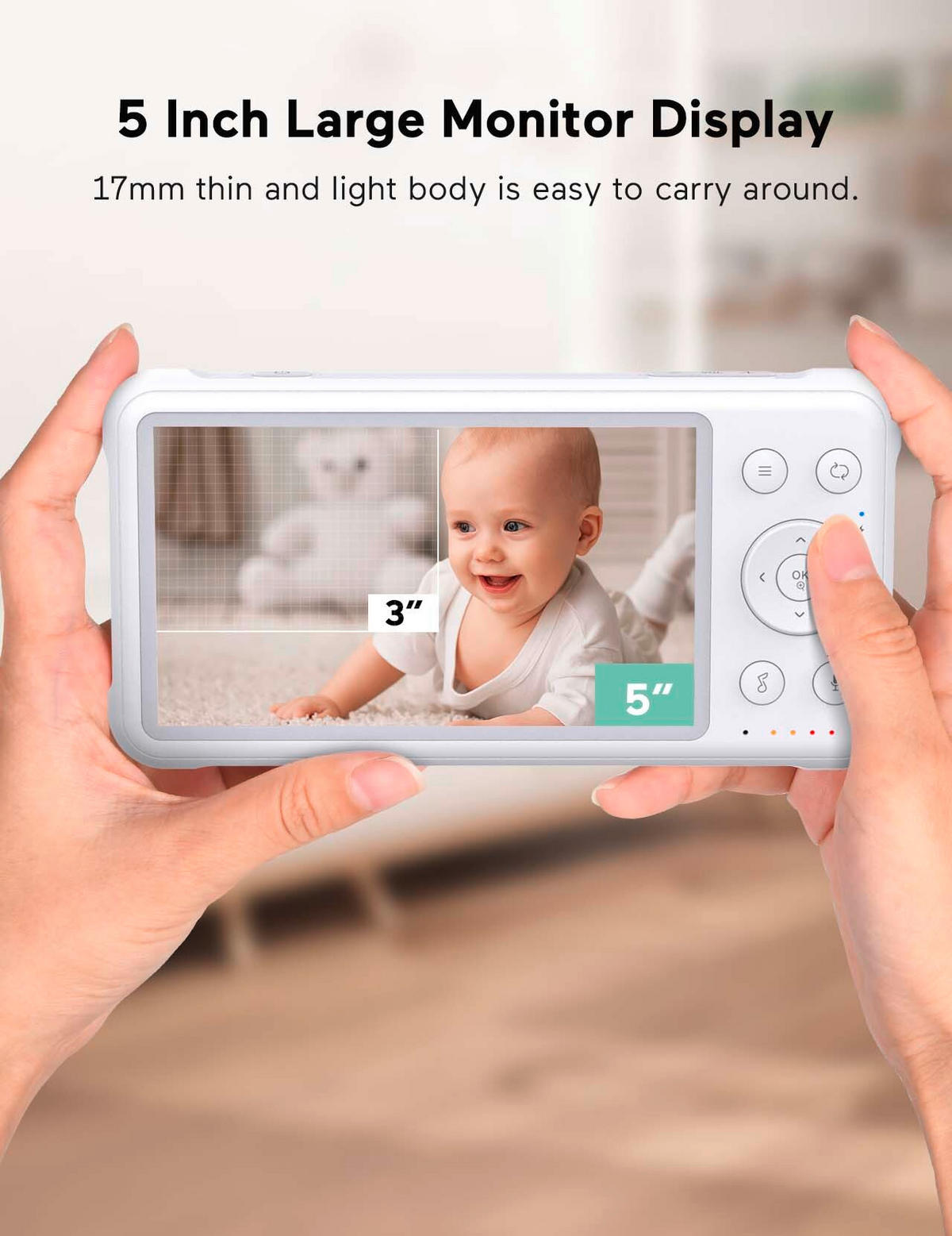 BABYPHONE 100 m  - Basics (17,7/10,9cm) - Momcozy