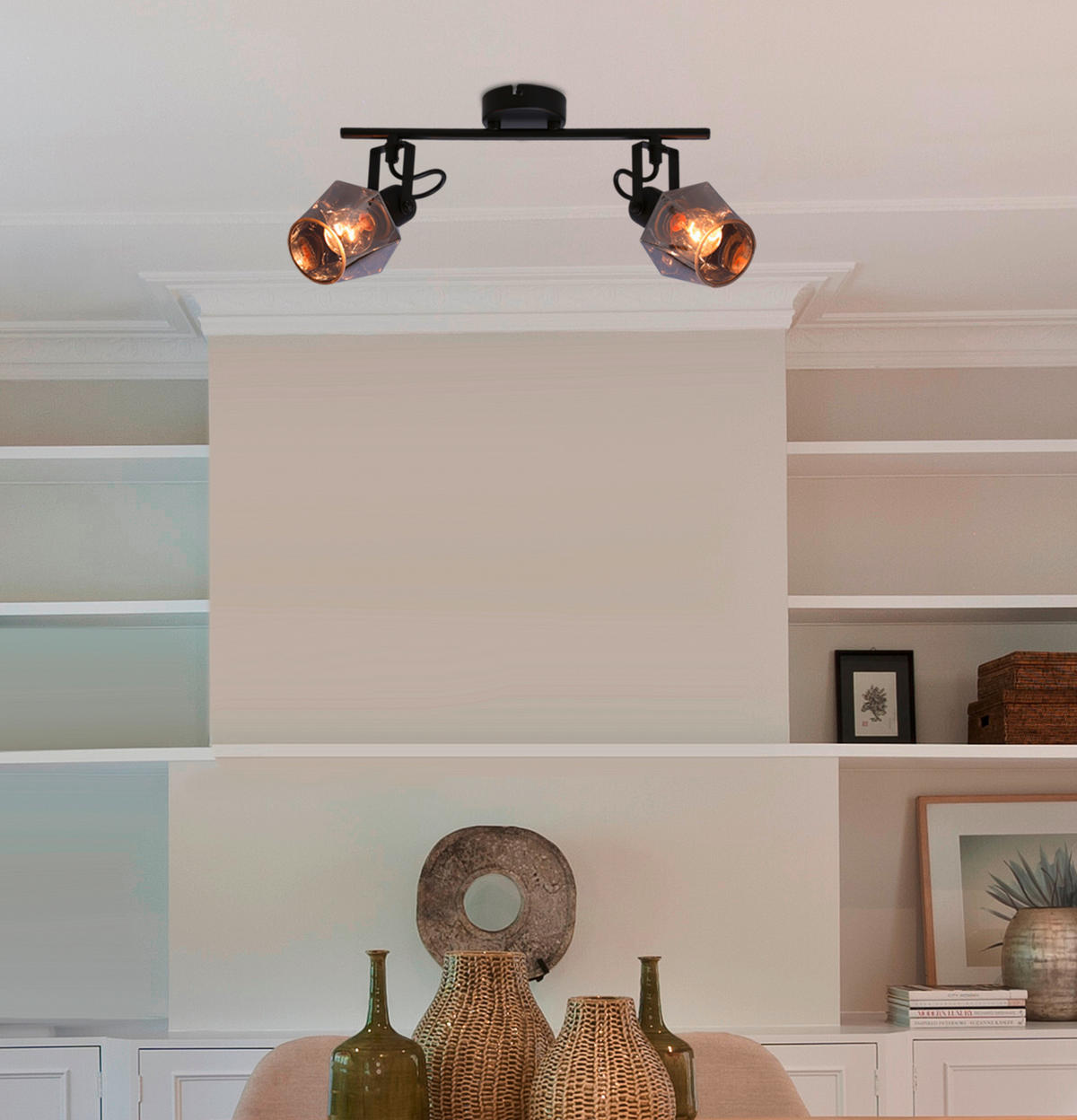 SPOTLIGHT Randi 44/9/22 cm   - svart, Design, metall/glas (44/9/22cm)