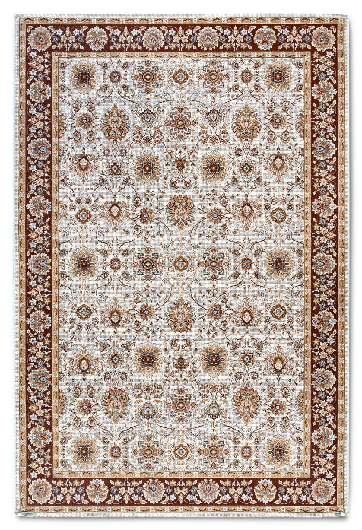 OUTDOORTEPPICH 200/285 cm Kollektion 1767 Creme, Rotbraun  - Rotbraun/Creme, Design, Kunststoff (200/285cm) - Villeroy & Boch