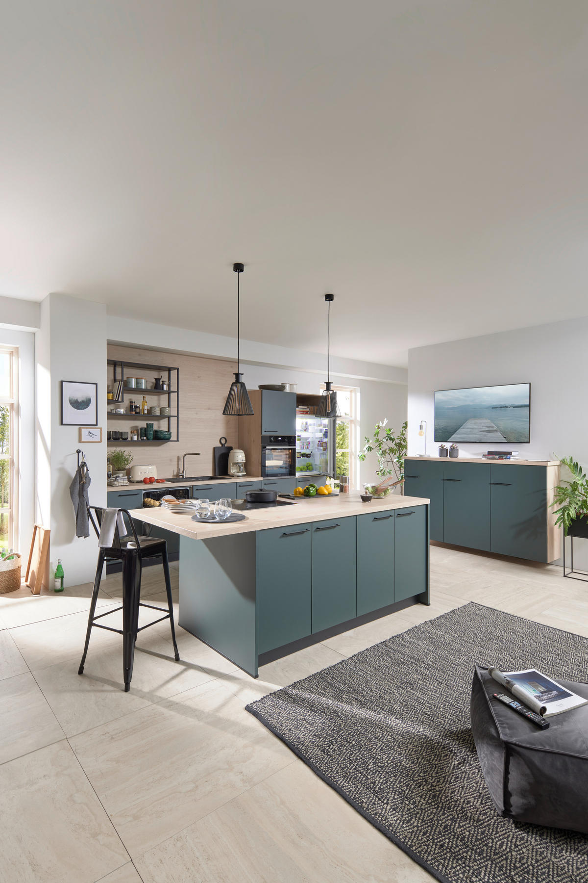 EINBAUKÜCHE   - Grün, Design, Holzwerkstoff - Dieter Knoll