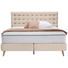 BOXSPRINGBETT 180/200 cm in Beige - Beige/Naturfarben, Design, Holz/Textil (180/200cm) - Carryhome BOXSPRINGBETT 180/200 cm in Beige - Beige/Naturfarben, Design, Holz/Textil (180/200cm) - Carryhome