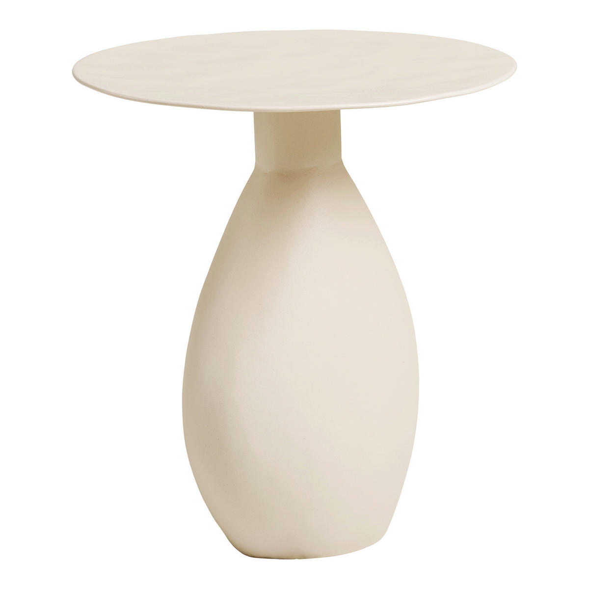 BEISTELLTISCH in Metall 36/36/40 cm  - Creme, Design, Metall (36/36/40cm) - MID.YOU