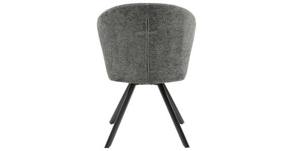 STUHL - Anthrazit/Schwarz, Design, Textil/Metall (57/84/61,5cm) - Carryhome