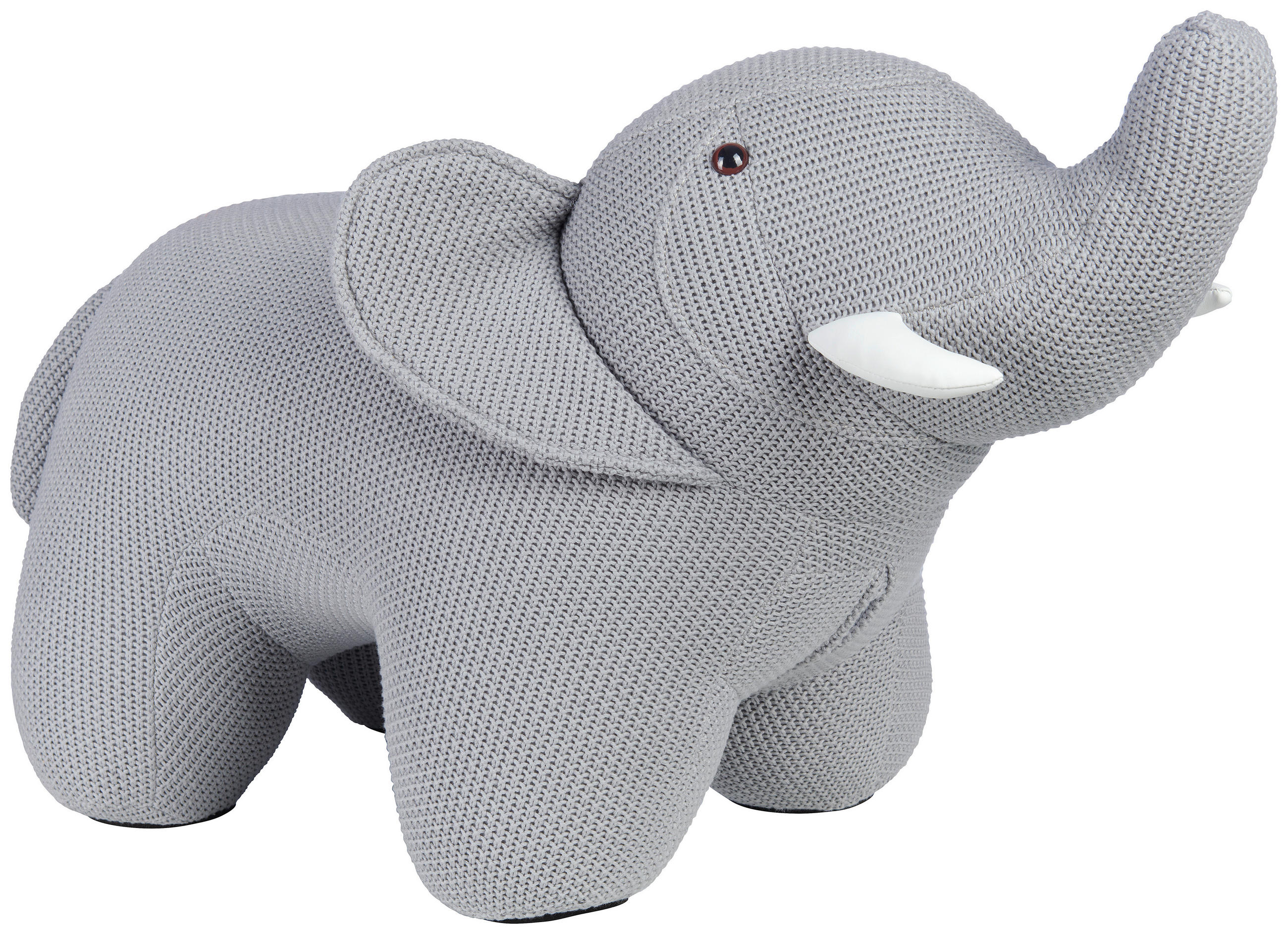 KINDERHOCKER LUCKY  - Grau, Basics, Holz/Textil (74/36/47cm) - Jimmylee