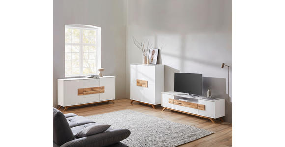 SIDEBOARD in 178/89/40 cm - Eichefarben/Weiß, Design, Holz/Holzwerkstoff (178/89/40cm) - Xora