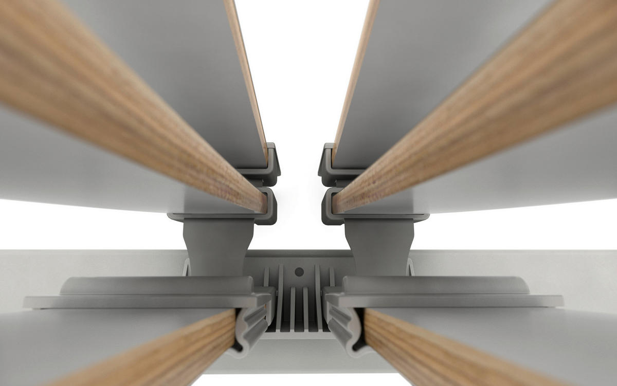 LATTENROST 90/200 cm Buche  - Grauweiß, Basics, Holz (90/200cm) - Schlaraffia