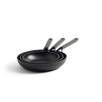 PFANNENSET Classic Forged Aluminium Aluminium 3-teilig  - Schwarz, Basics, Kunststoff/Metall (20//24//28cm) - Kitchenaid